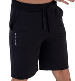 Black Terry Cotton Shorts