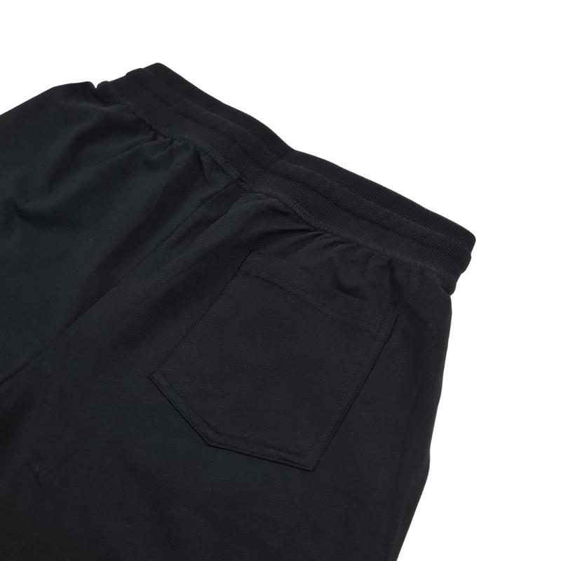 Black Terry Cotton Shorts